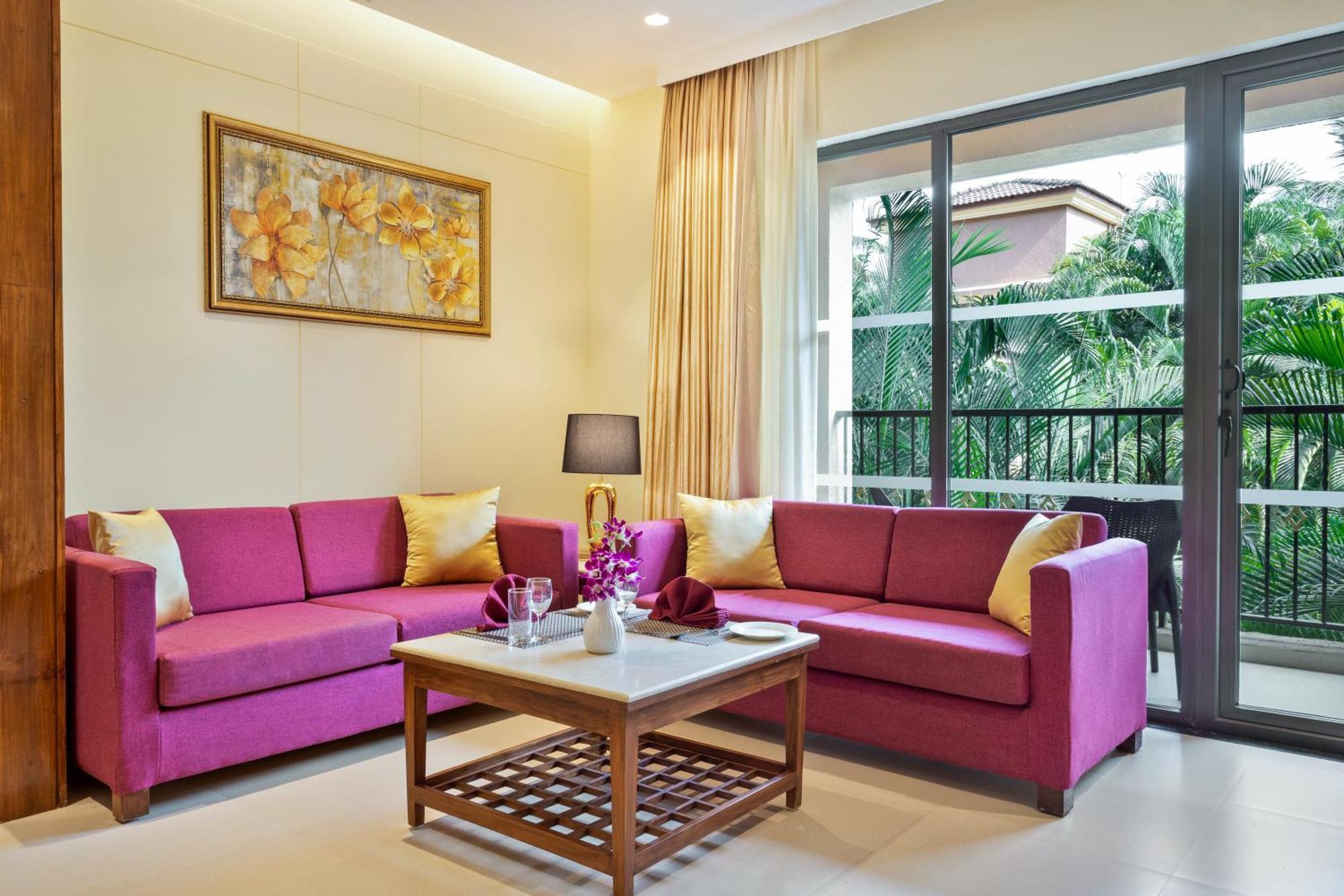 Seashell Suites And Villas- Candolim Goa Bagian luar foto